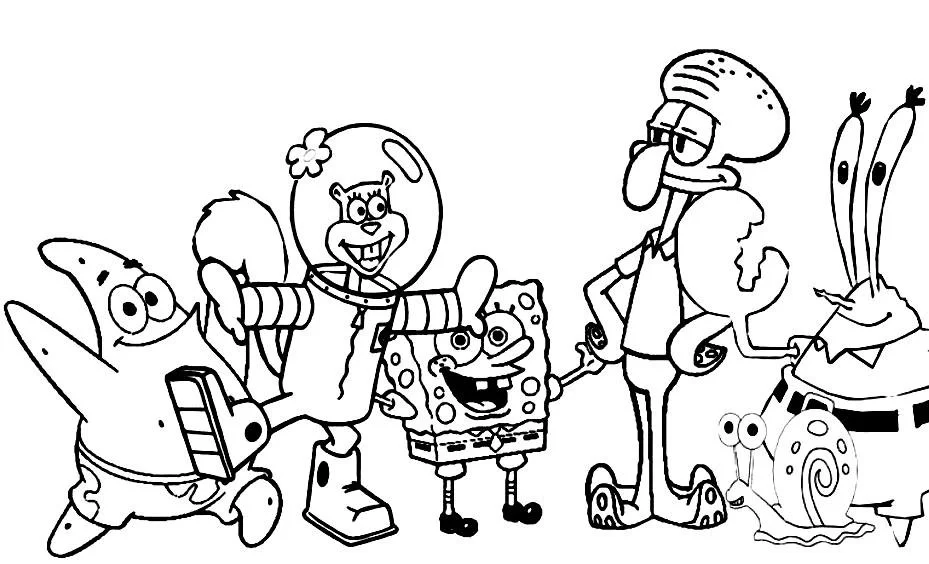 Desenhos de Bob Esponja Para Colorir 26