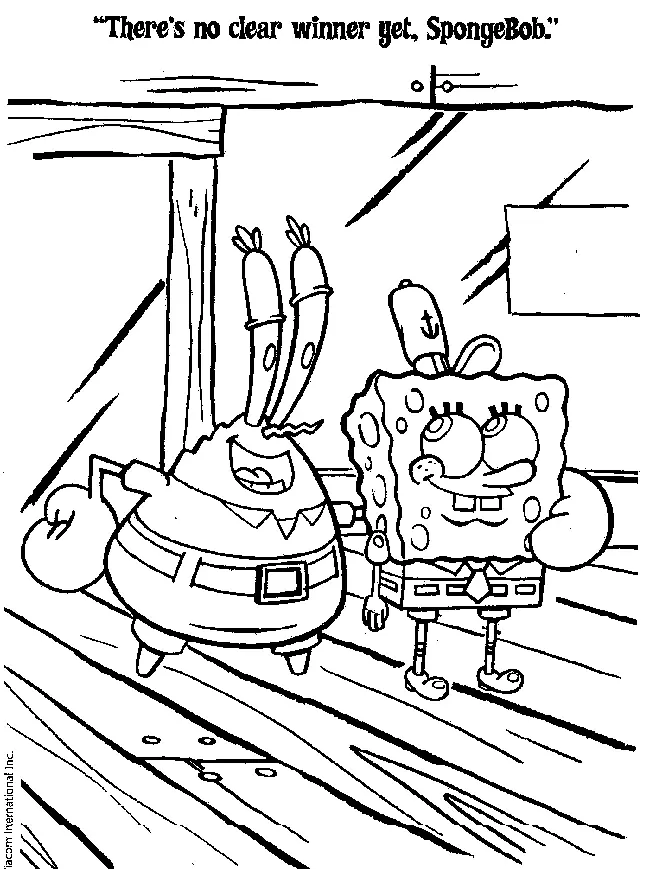 Desenhos de Bob Esponja Para Colorir 27