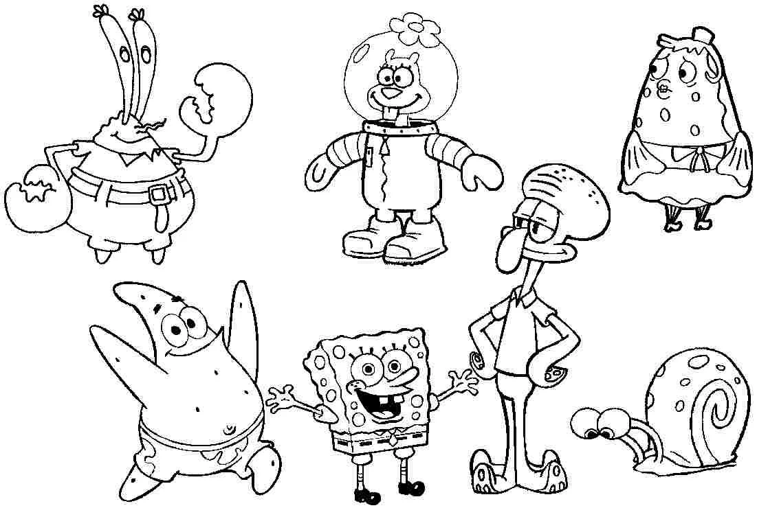 Desenhos de Bob Esponja Para Colorir 42