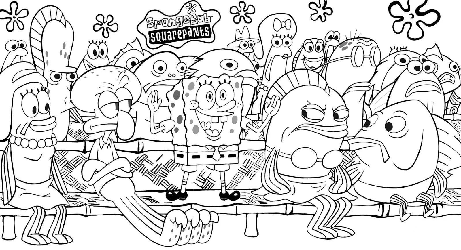 Desenhos de Bob Esponja Para Colorir 45