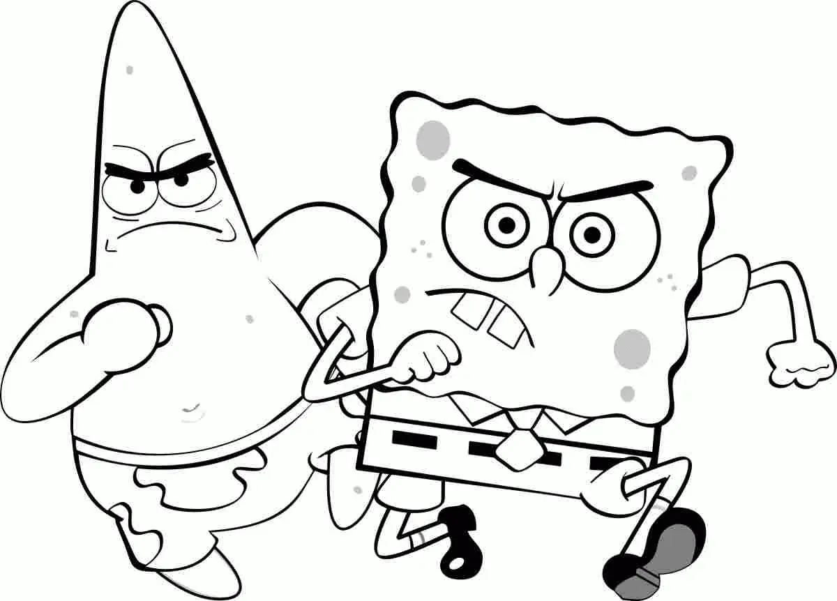 Desenhos de Bob Esponja Para Colorir 46