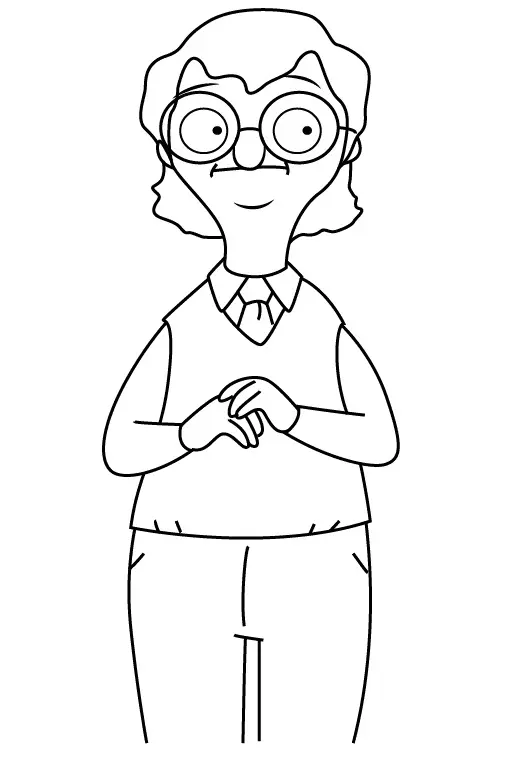 Desenhos de Bobs Burgers Para Colorir