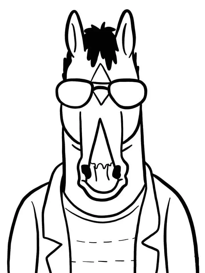 Desenhos de Bojack Horseman Para Colorir 17