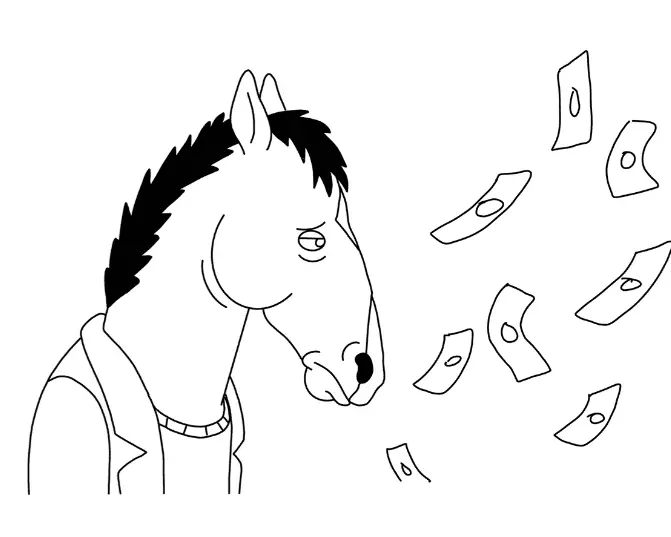 Desenhos de Bojack Horseman Para Colorir 2