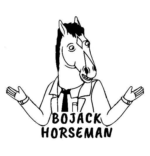 Desenhos de Bojack Horseman Para Colorir 20