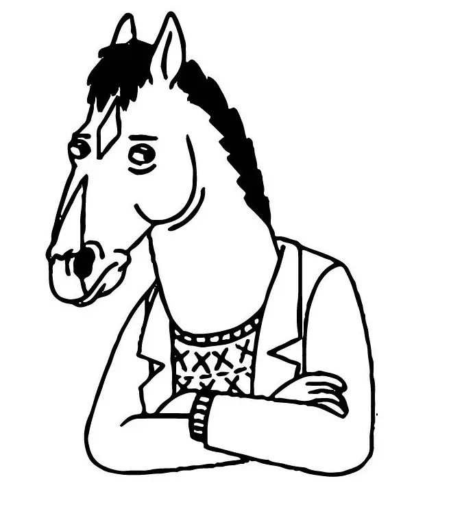 Desenhos de Bojack Horseman Para Colorir 3