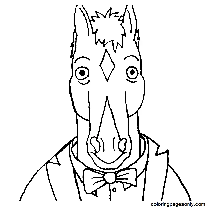 Desenhos de Bojack Horseman Para Colorir 6