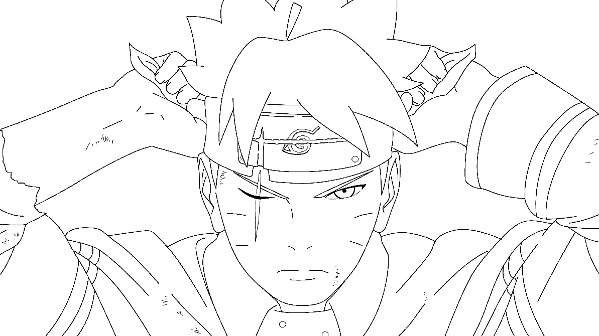 Desenhos de Boruto Para Colorir 10