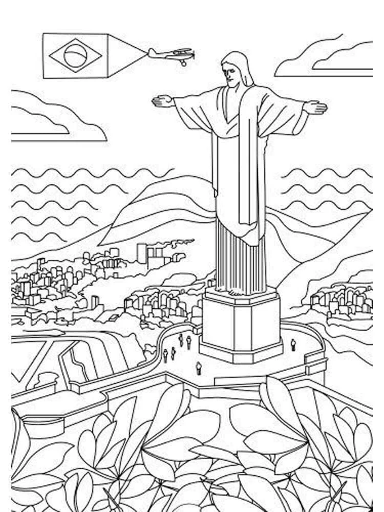 Desenhos de Brasil Para Colorir