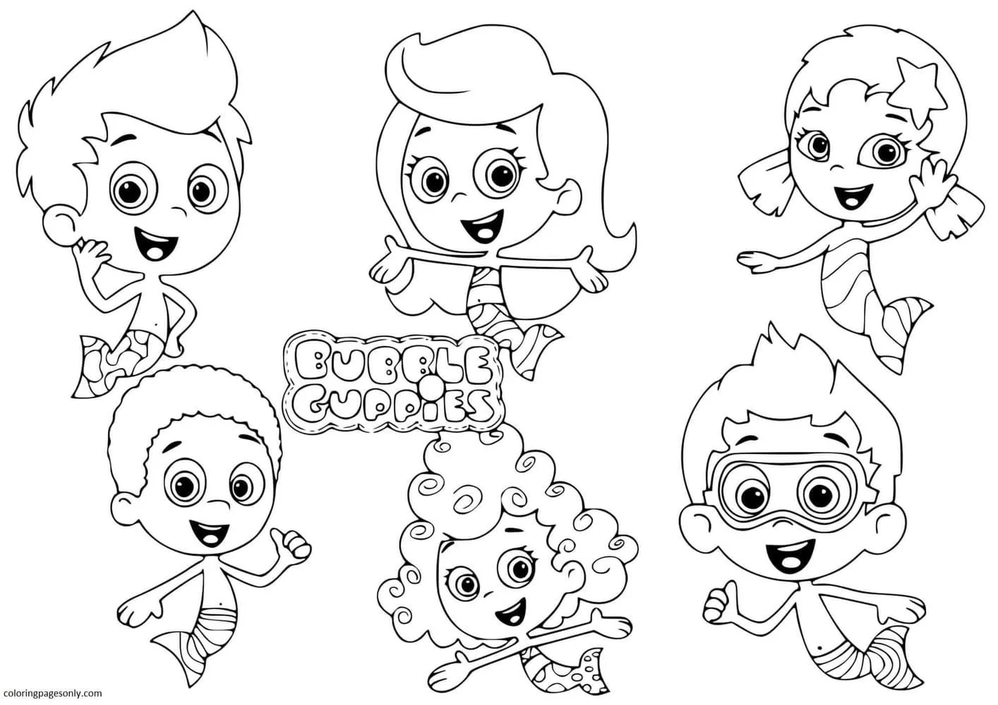 Desenhos de Bubble Guppies Para Colorir 13