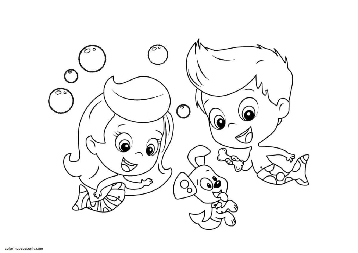 Desenhos de Bubble Guppies Para Colorir 19