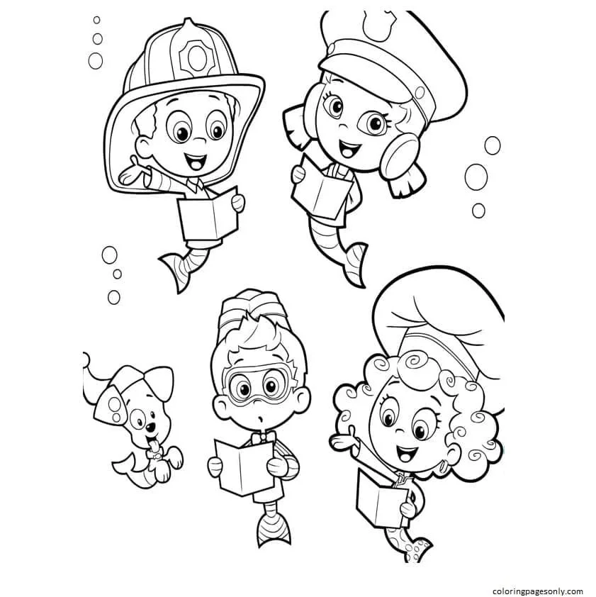 Desenhos de Bubble Guppies Para Colorir 21