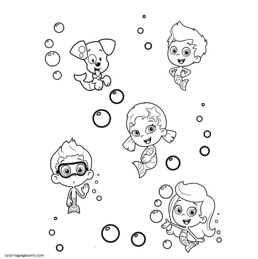 Desenhos de Bubble Guppies Para Colorir 28