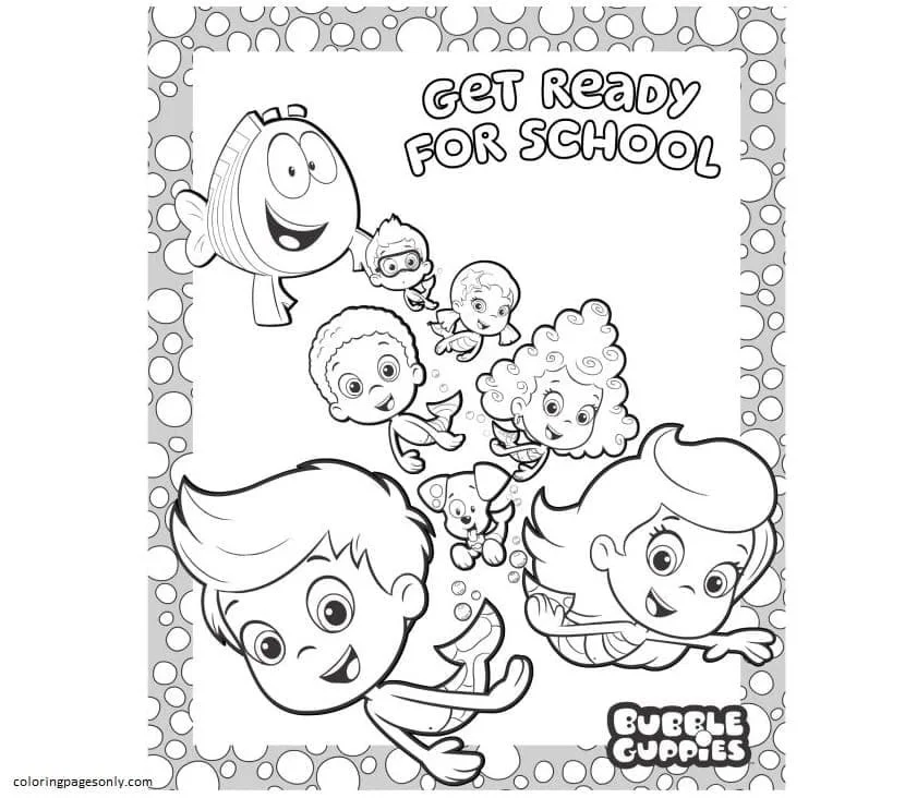 Desenhos de Bubble Guppies Para Colorir 29