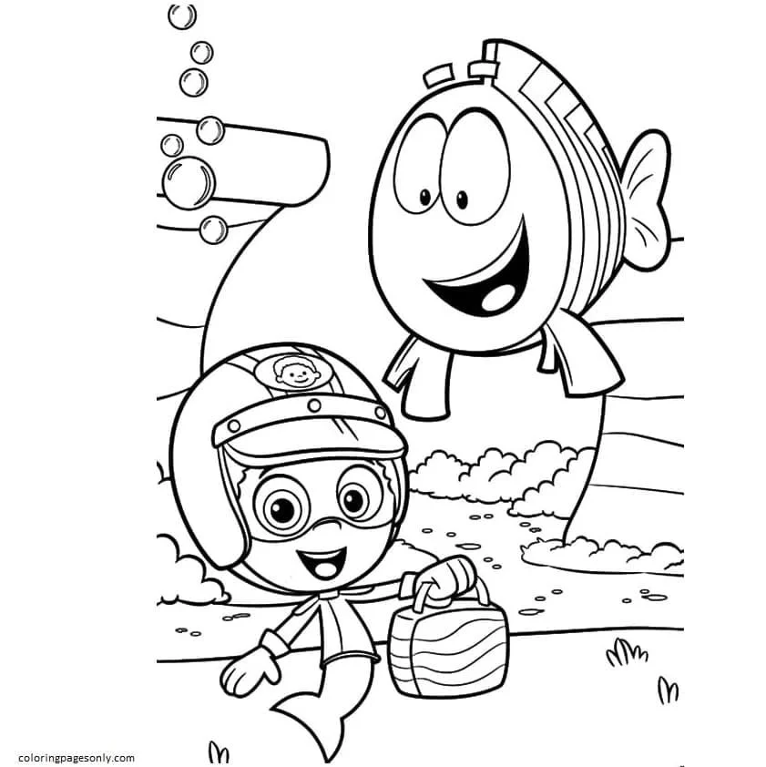 Desenhos de Bubble Guppies Para Colorir 34