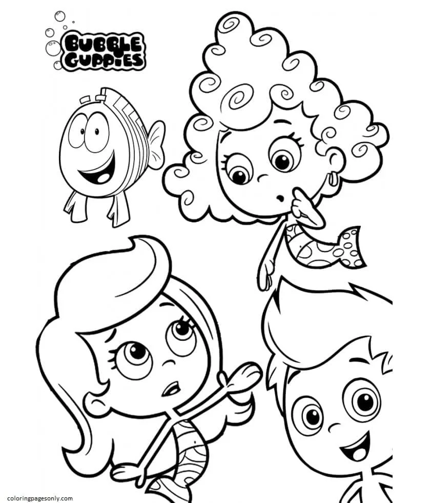 Desenhos de Bubble Guppies Para Colorir 36