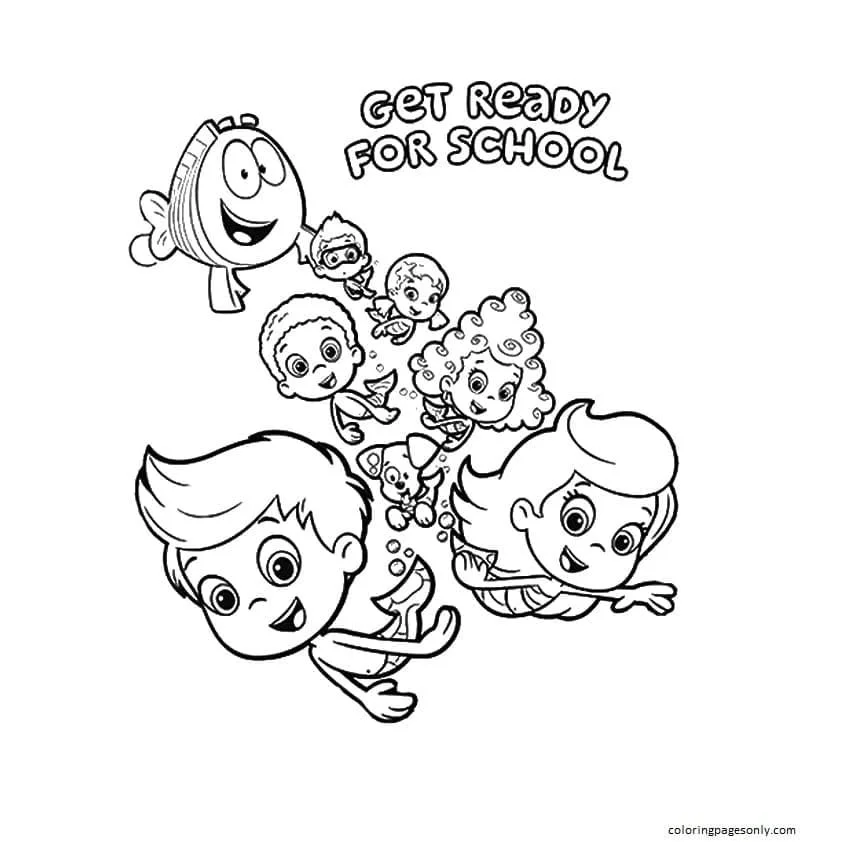 Desenhos de Bubble Guppies Para Colorir 40