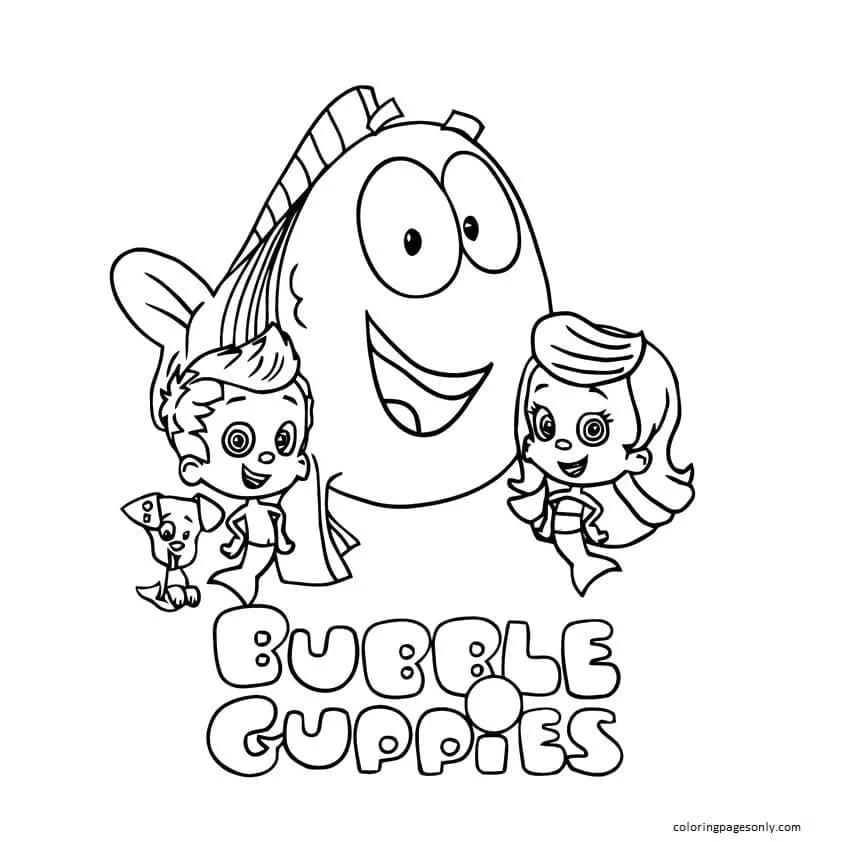 Desenhos de Bubble Guppies Para Colorir 47