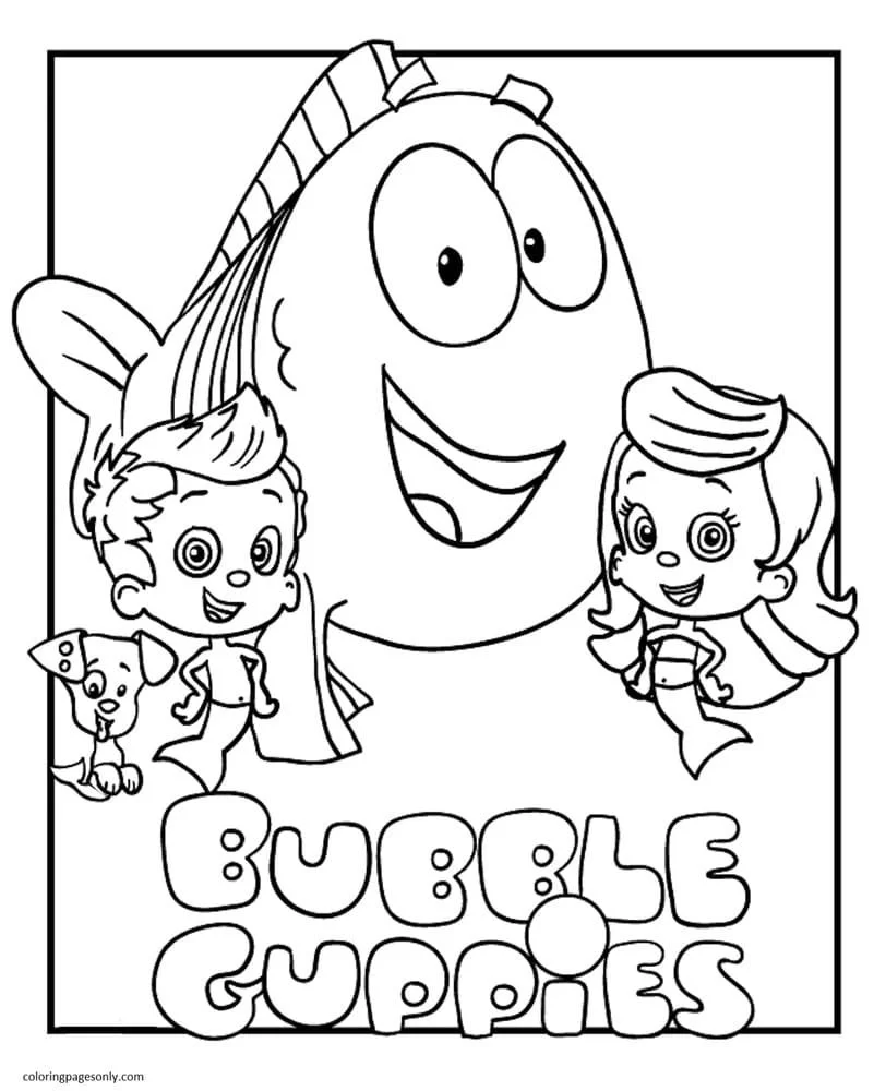 Desenhos de Bubble Guppies Para Colorir 6