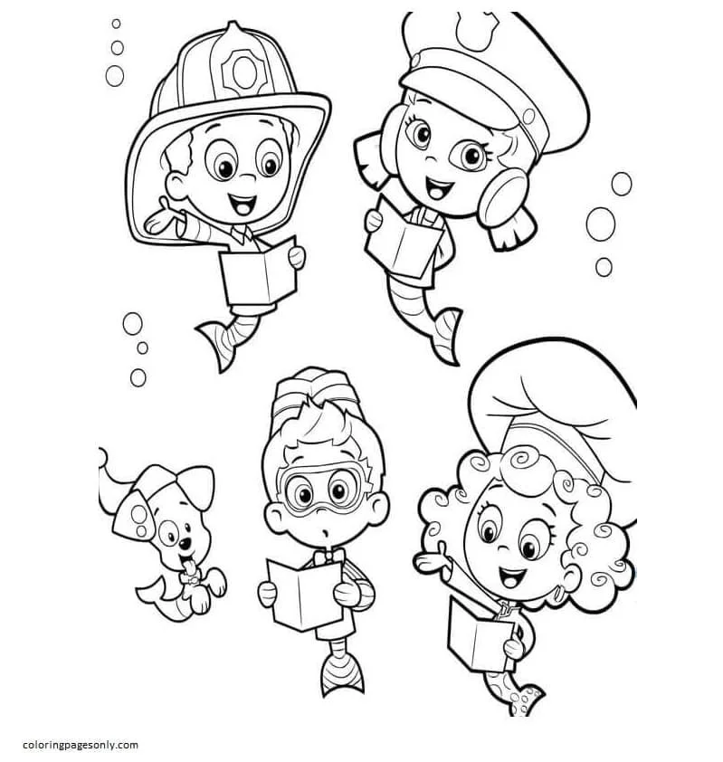 Desenhos de Bubble Guppies Para Colorir 8