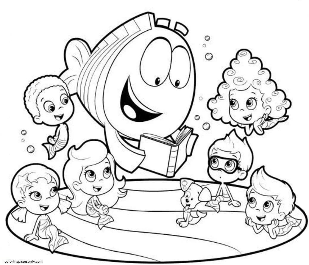 Desenhos de Bubble Guppies Para Colorir 9