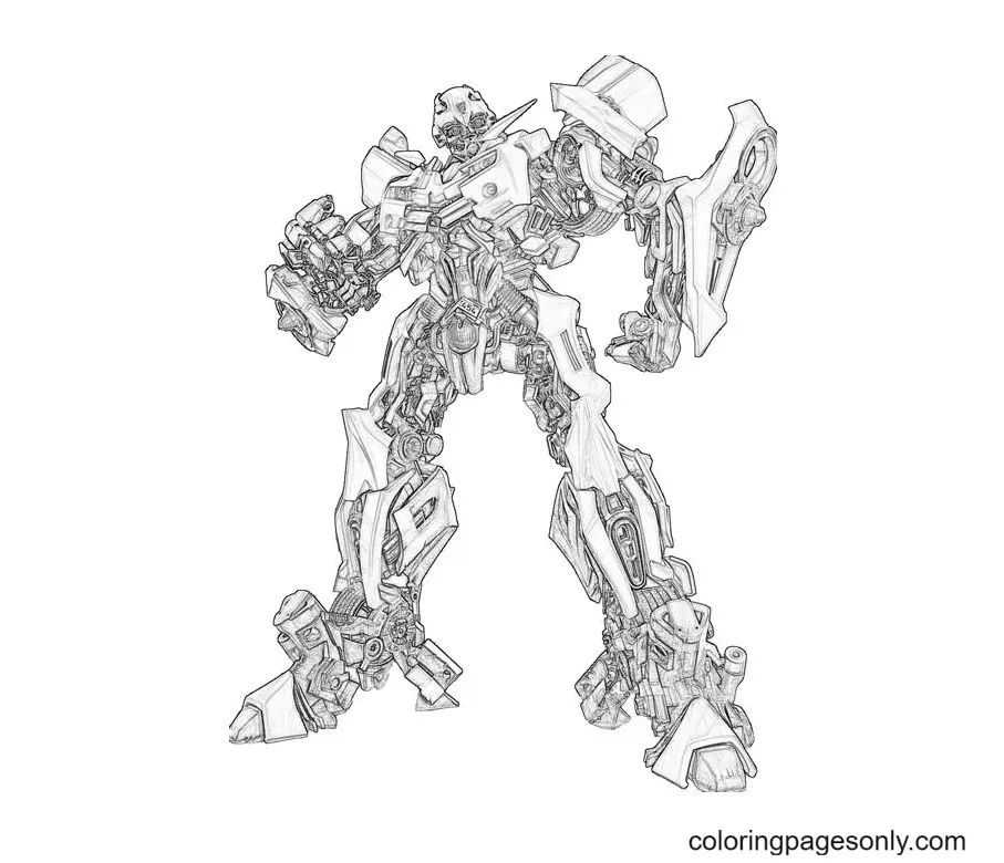 Desenhos de Bumblebee Para Colorir 12