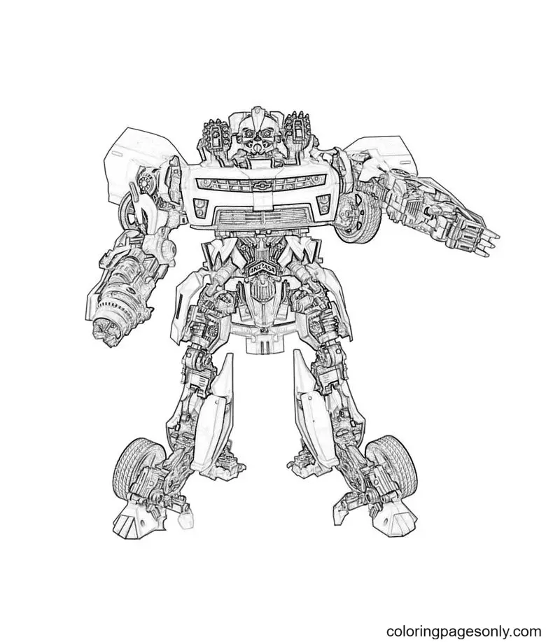 Desenhos de Bumblebee Para Colorir 13