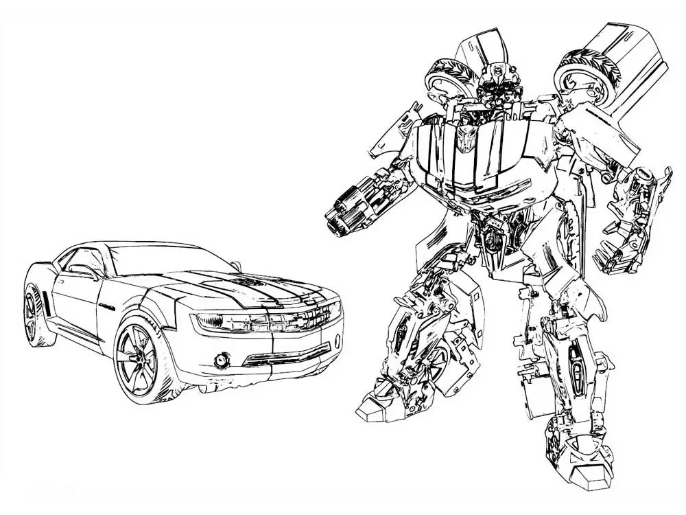 Desenhos de Bumblebee Para Colorir 20