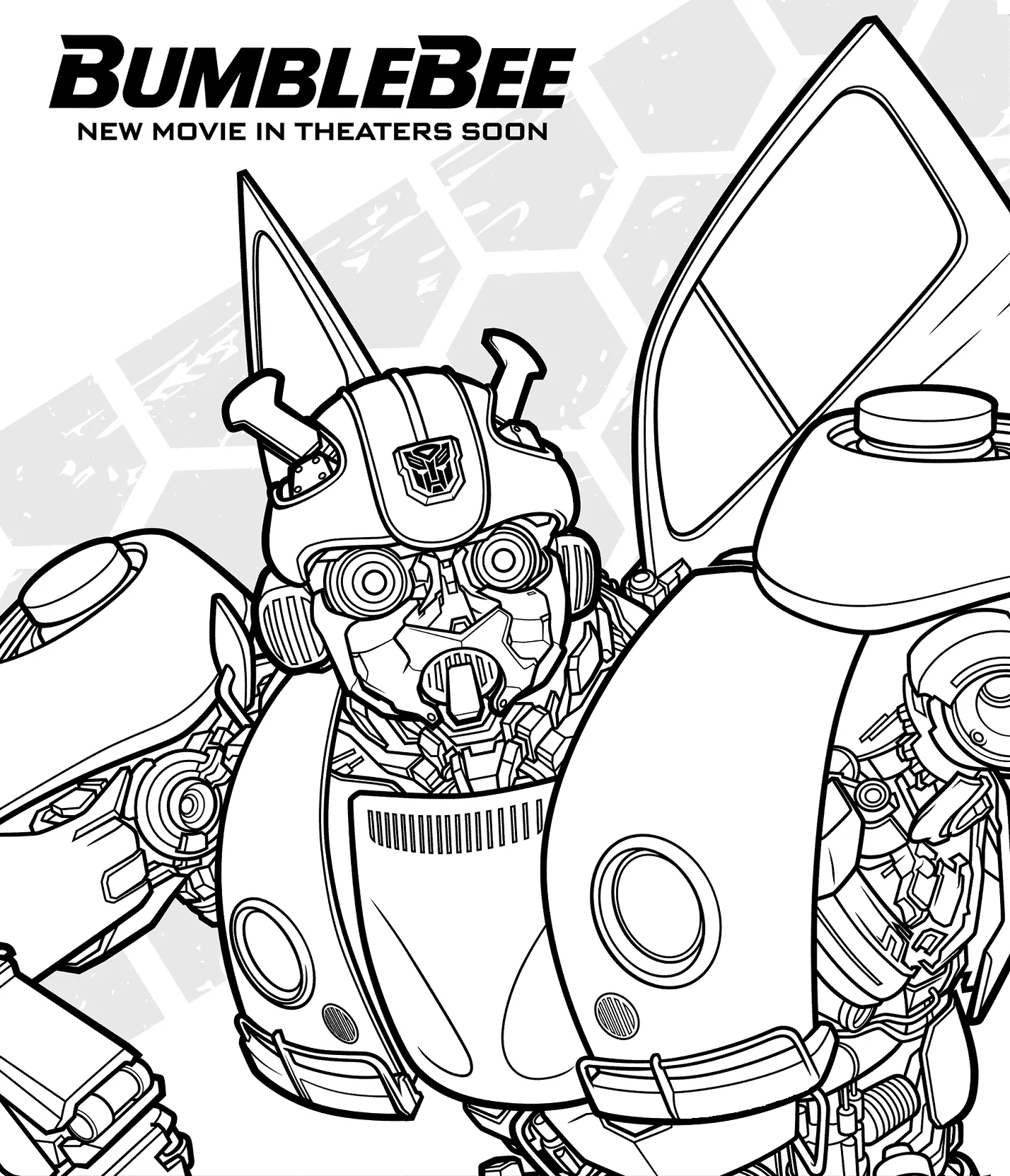 Desenhos de Bumblebee Para Colorir 29