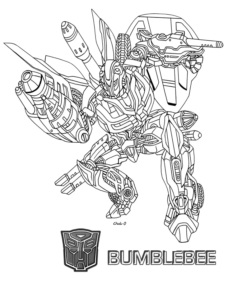 Desenhos de Bumblebee Para Colorir 36