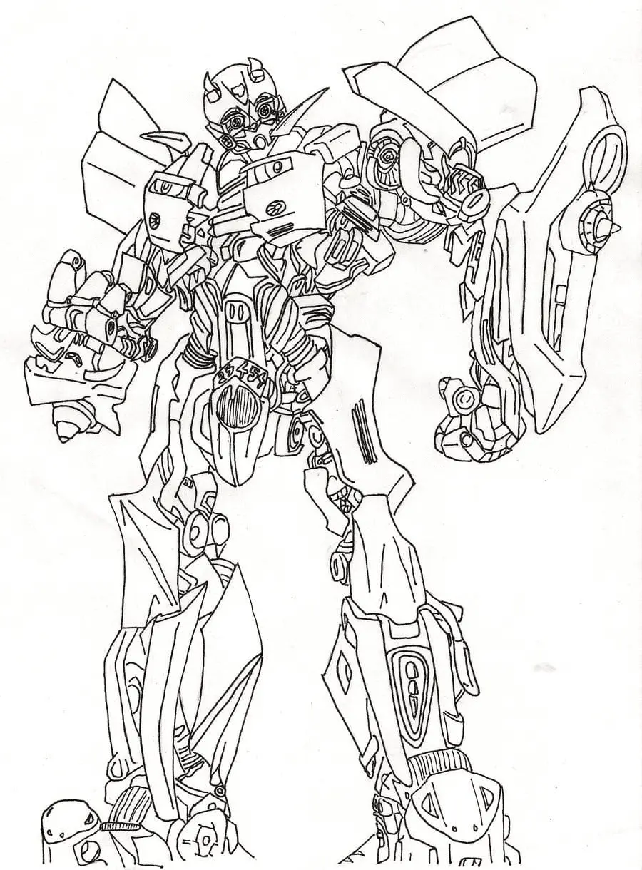 Desenhos de Bumblebee Para Colorir 37