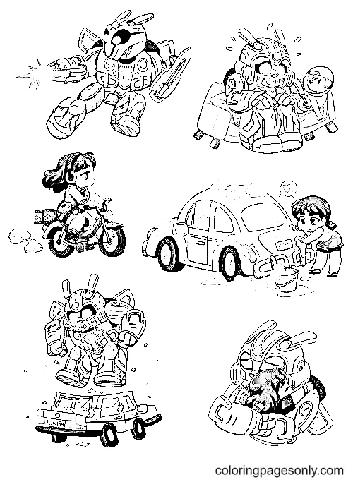 Desenhos de Bumblebee Para Colorir 40