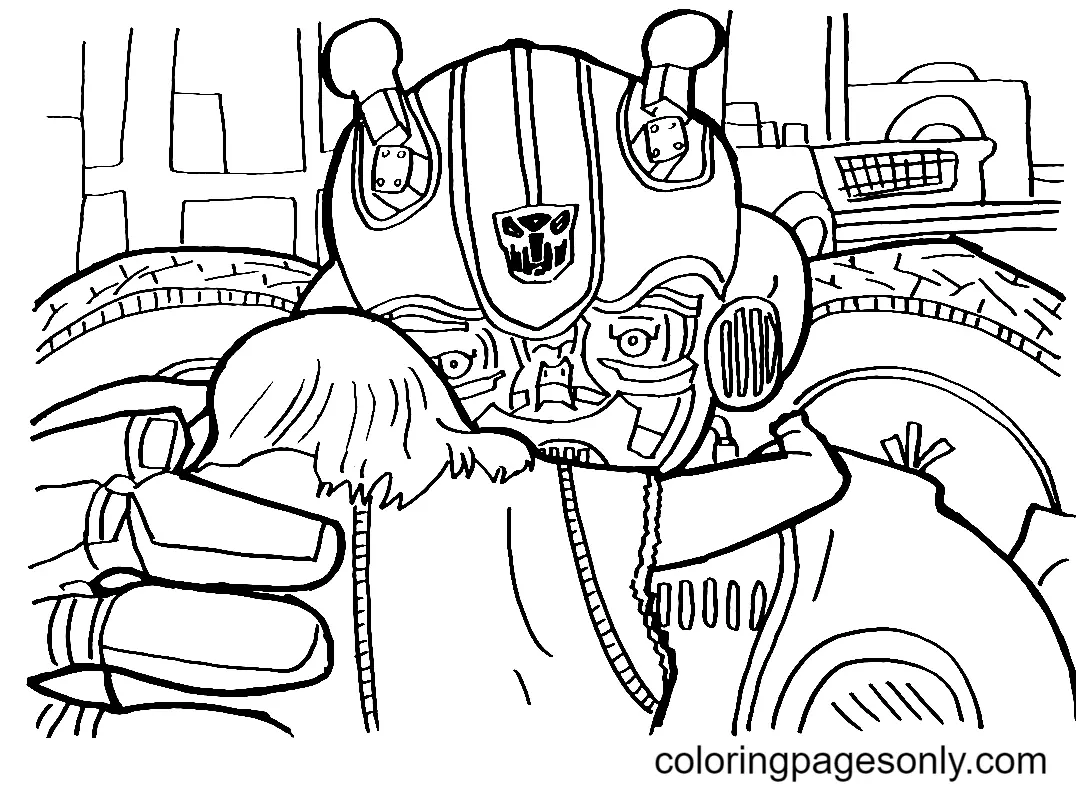 Desenhos de Bumblebee Para Colorir 43