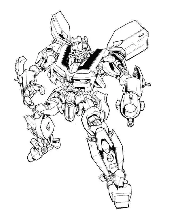 Desenhos de Bumblebee Para Colorir 45