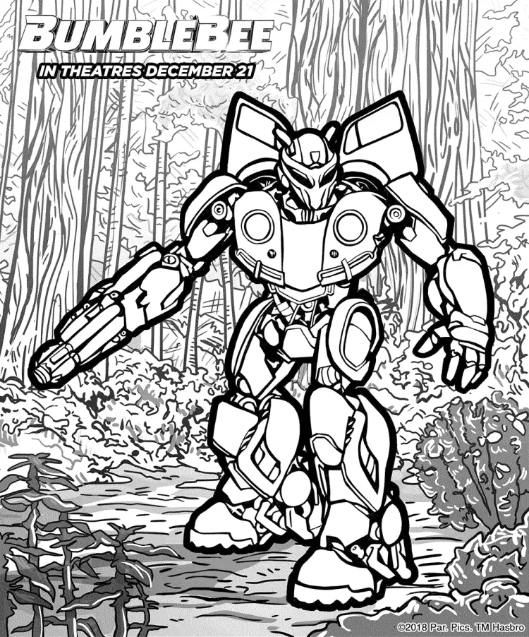 Desenhos de Bumblebee Para Colorir 46