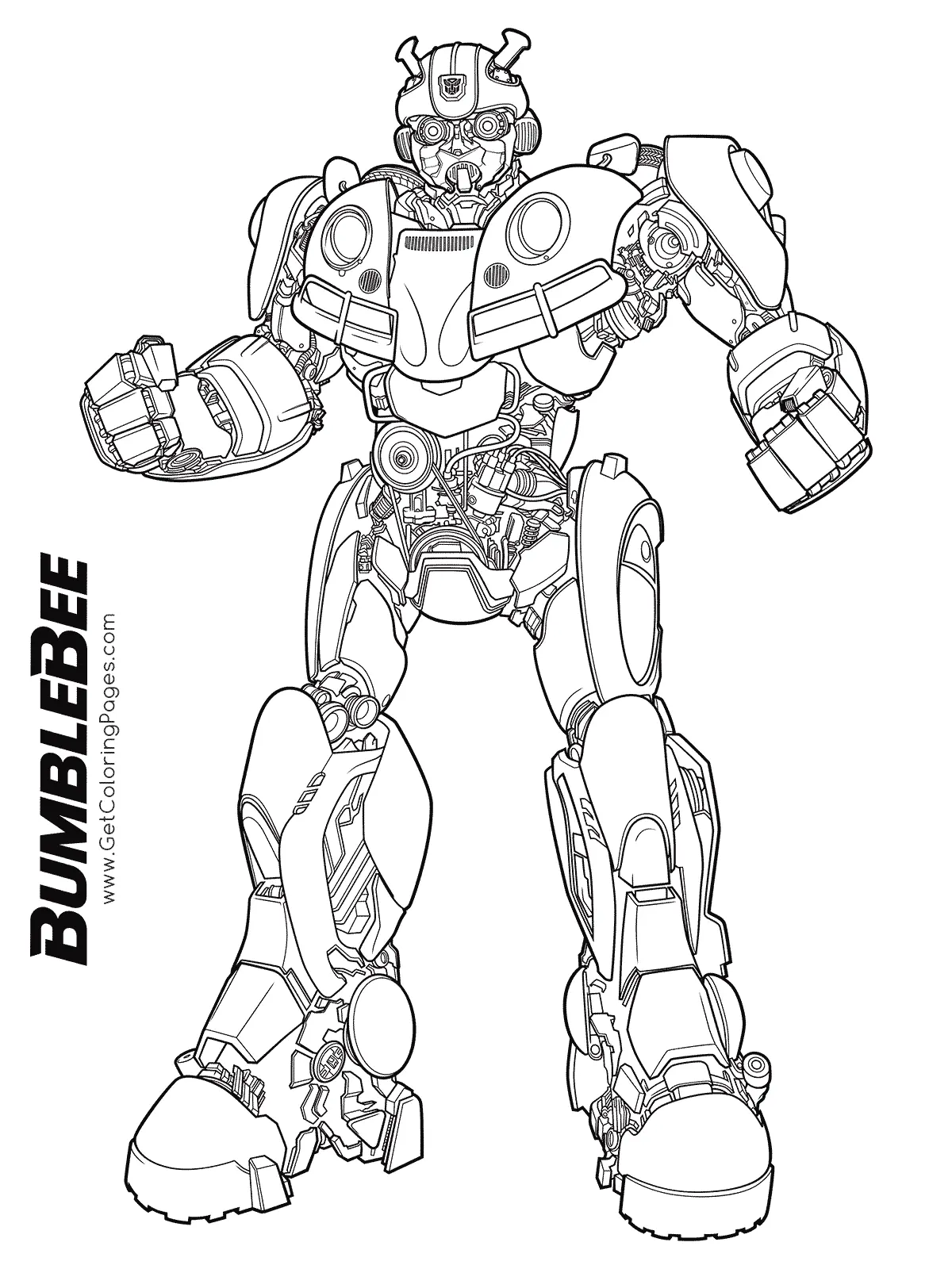 Desenhos de Bumblebee Para Colorir 5