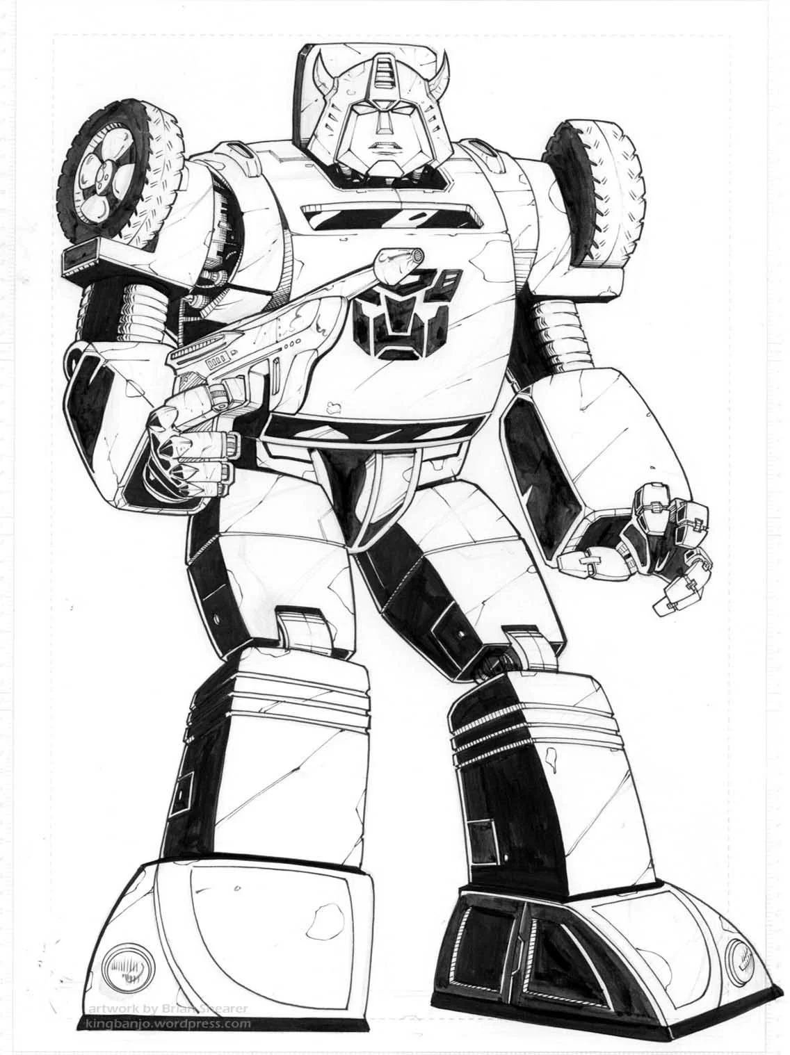 Desenhos de Bumblebee Para Colorir 8