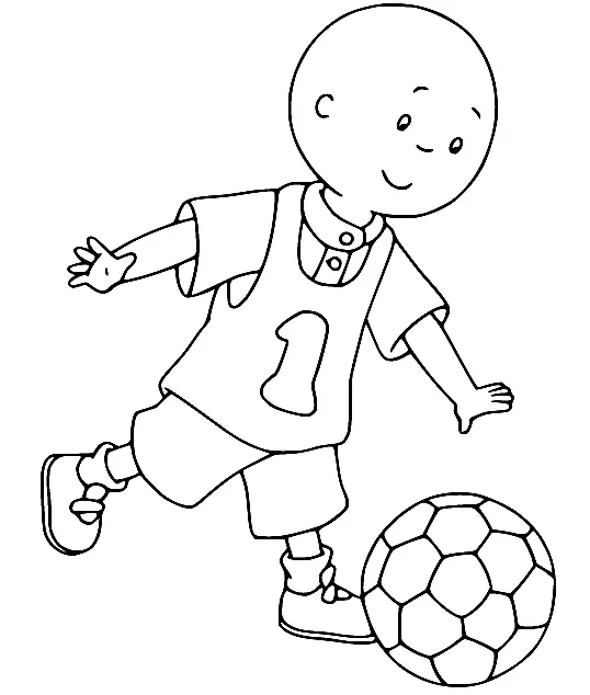 Desenhos de Caillou Para Colorir 16