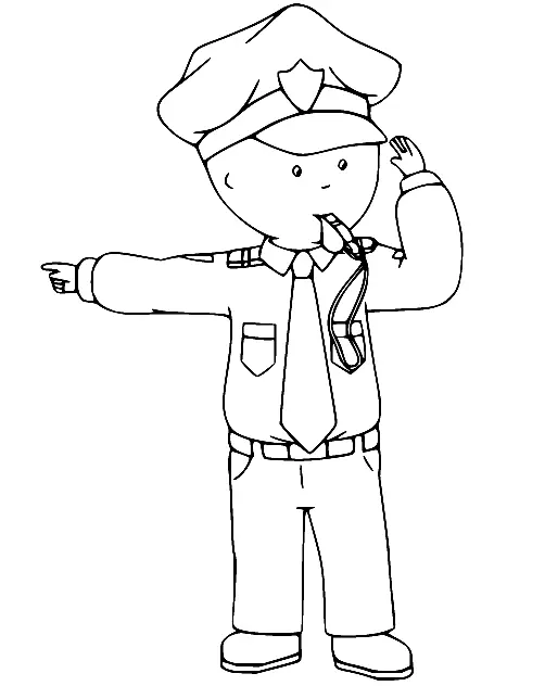 Desenhos de Caillou Para Colorir 2