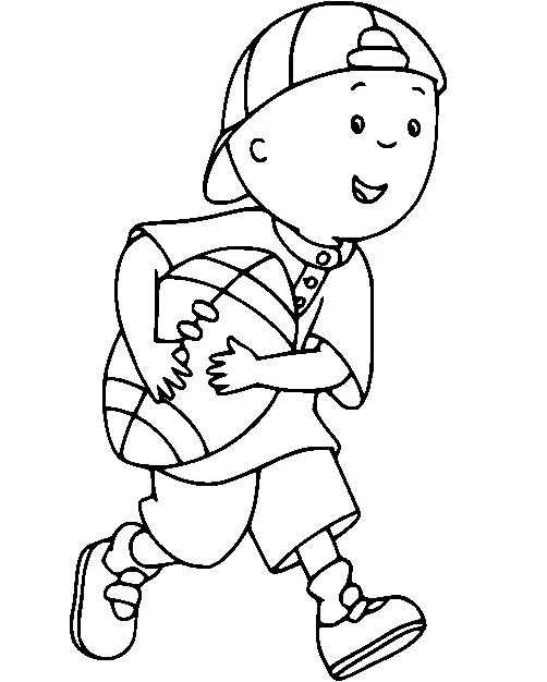 Desenhos de Caillou Para Colorir 3