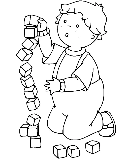 Desenhos de Caillou Para Colorir 31