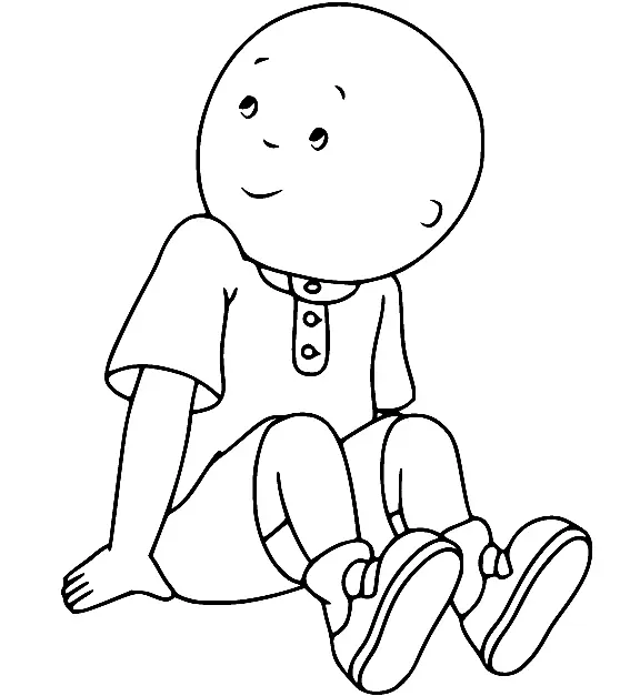 Desenhos de Caillou Para Colorir 35