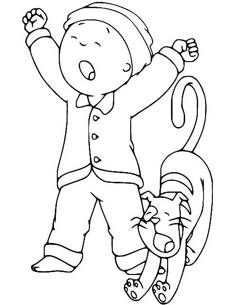 Desenhos de Caillou Para Colorir 38