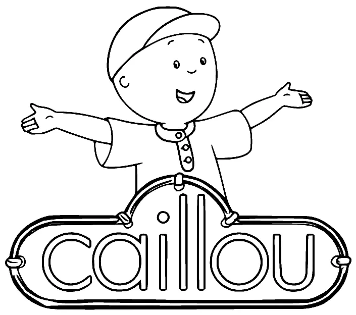 Desenhos de Caillou Para Colorir 4