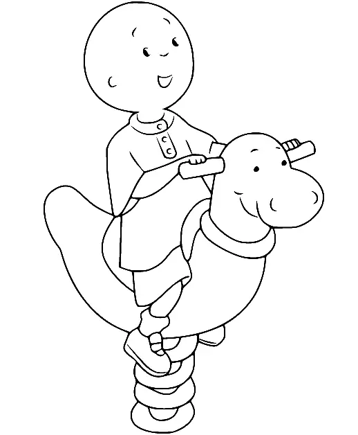 Desenhos de Caillou Para Colorir 42