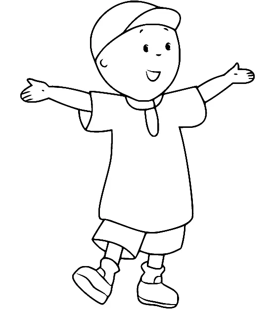 Desenhos de Caillou Para Colorir 6