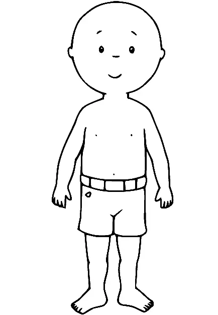 Desenhos de Caillou Para Colorir 9