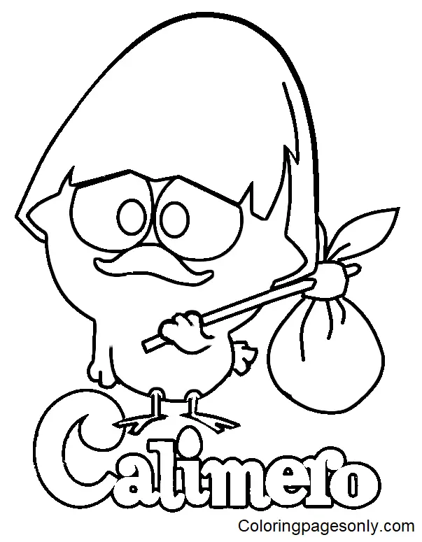 Desenhos de Calimero Para Colorir 4