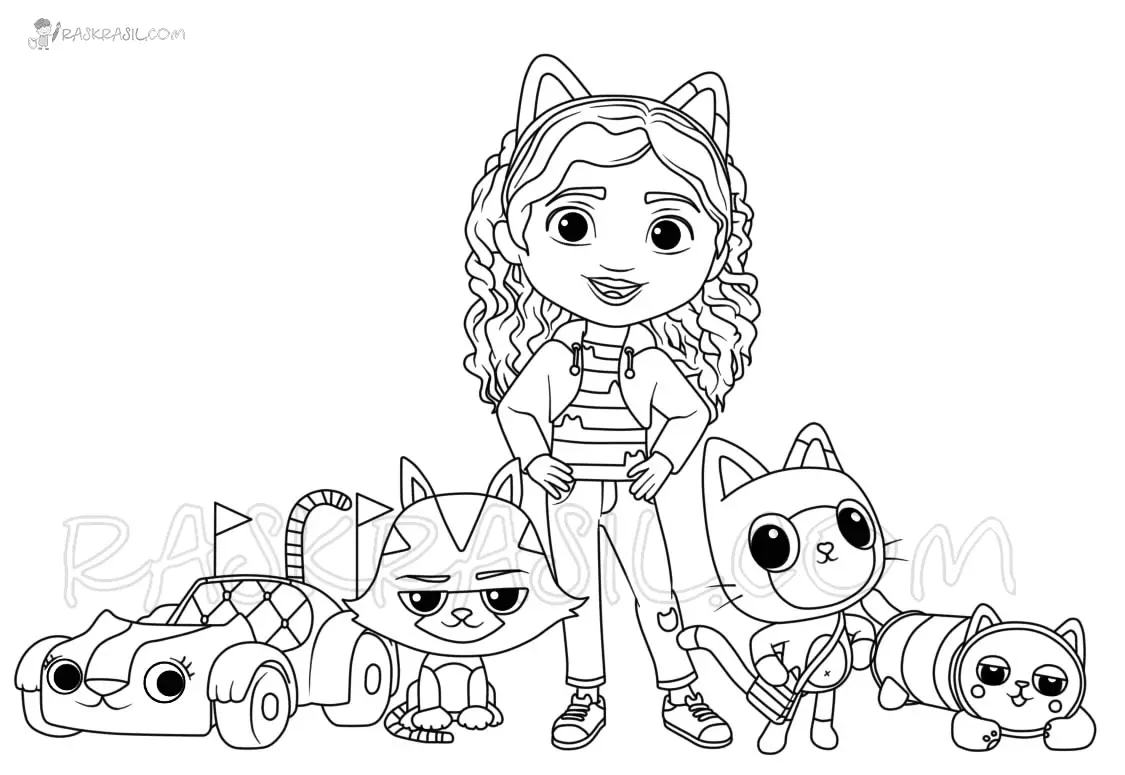 Desenhos de Casa Magica da Gabby Para Colorir 3