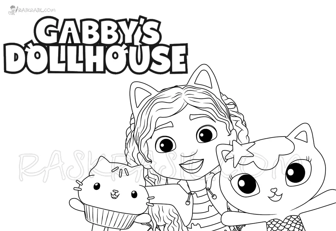 Desenhos de Casa Magica da Gabby Para Colorir 31